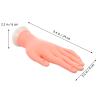 Angoily Silicone Practice Manicure Hand Model, Pink, Reusable and Flexible view 2