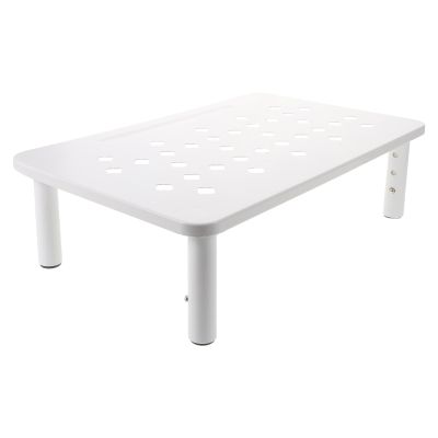 Adjustable Cat Feeding Stand, 1 Piece, White