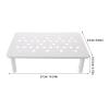Adjustable Cat Feeding Stand, 1 Piece, White view 2