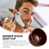 RUNROTOO Round Brown Shaving Soap Bowl view 3