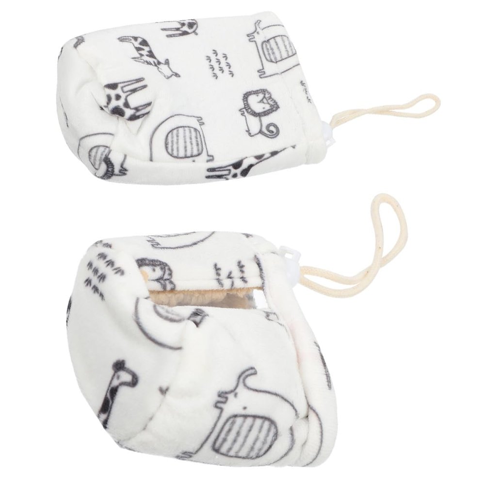 HANABASS Baby Bottle Covers, 2-Pack, Cotton and Lamb Pashmina Protective Sleeves