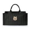 Introti Portable Baby Diaper Bag with Handles and Compartments, Black, One Size view 3