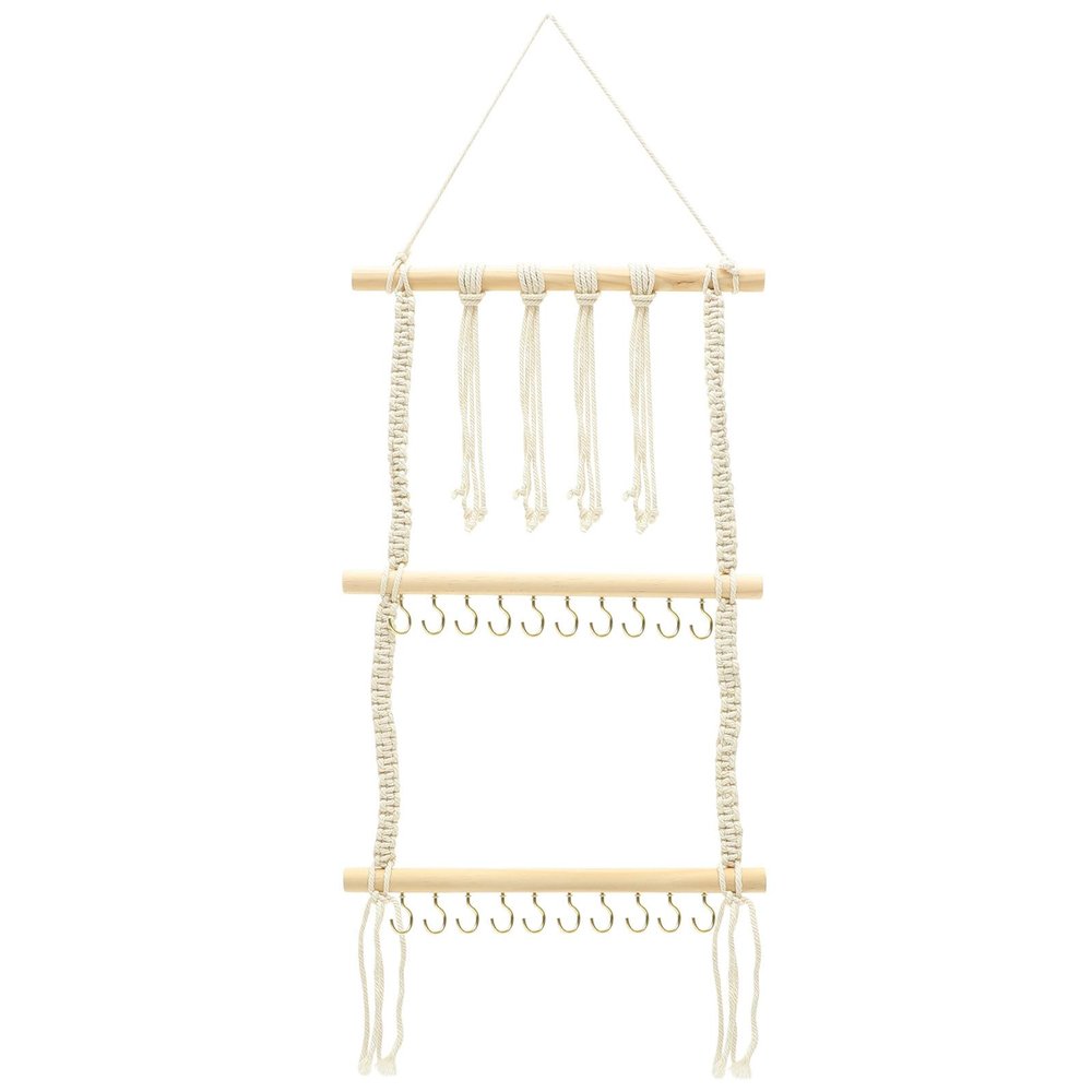 HAKIDZEL Beige Hanging Hair Clip Holder