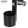 Cane Holder for Rollators and Mobility Scooters, Black, Foldable view 3