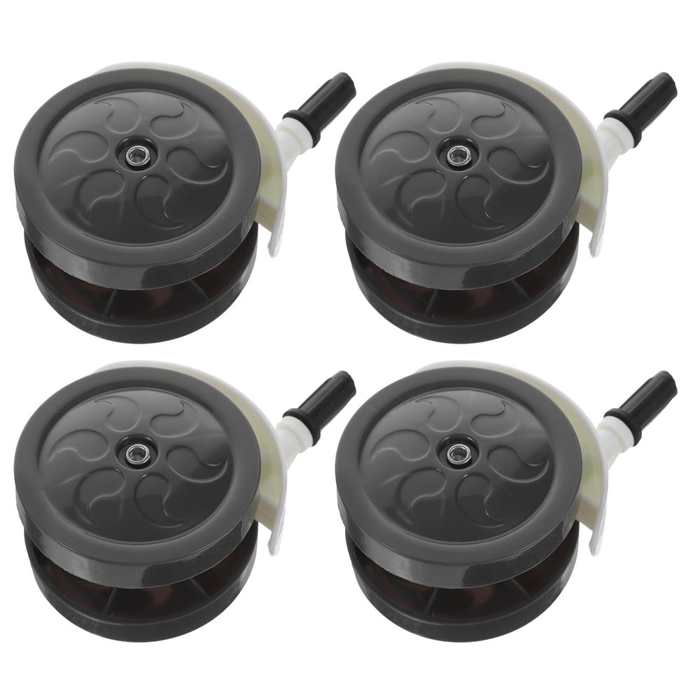 PRETYZOOM 4-Pack Universal Stroller Replacement Wheels, PP Plastic, Wear-Resistant and Quiet