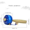 Tibetan Prayer Wheel, Handheld Buddhist Prayer Wheel for Blessing, Meditation, Relaxation and Yoga, 1 Piece (Blue) view 2
