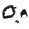 STOBAZA 2-Piece Stable Wheelchair Footrest Mounting Block Set, Black, for 25.4 mm Tubes view 2