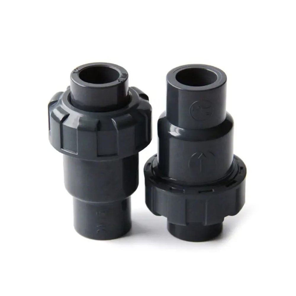 Hemispherical Check Valve for Aquarium Pump, PVC, Black, 1 Piece (20 mm)