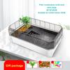Turtle Tank Aquarium Habitat Kit with Platform and Plants, Easy Water Changes, Durable Design for Aquatic Reptiles view 2