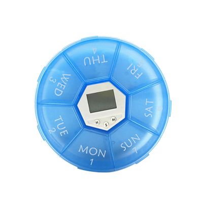 VALICLUD Electronic Medication Organizer with 7 Compartments and Alarm Reminder