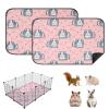 2-Pack Reusable Guinea Pig Pee Pads, 60 x 45 cm, Washable Cage Liners view 1