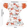 PAMINGONO Washable Baby Diapers for Newborns, Polyester, 4-Pack view 2
