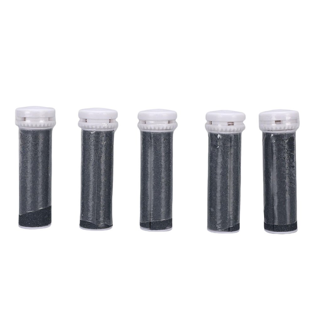 Denash Foot File Roller Heads, Reusable Quartz Stone Rollers for Micro Pedi Nano, 5-Pack