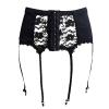 Sexy High-Waist Lace Garter Belt Lingerie Set for Women, Adjustable view 2
