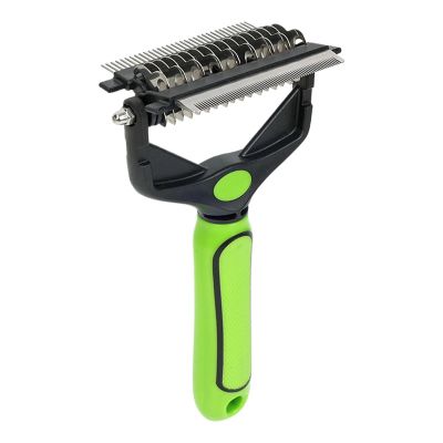 Double-Sided Shedding Brush for Dogs