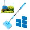 Aquarium Cleaning Brush, Telescopic Fish Tank Glass Cleaner view 1