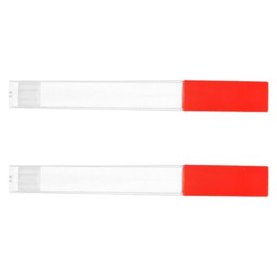 RUNROTOO 2-Pack Plastic Thermometer Case with Needle Storage, Portable for Home and Clinics