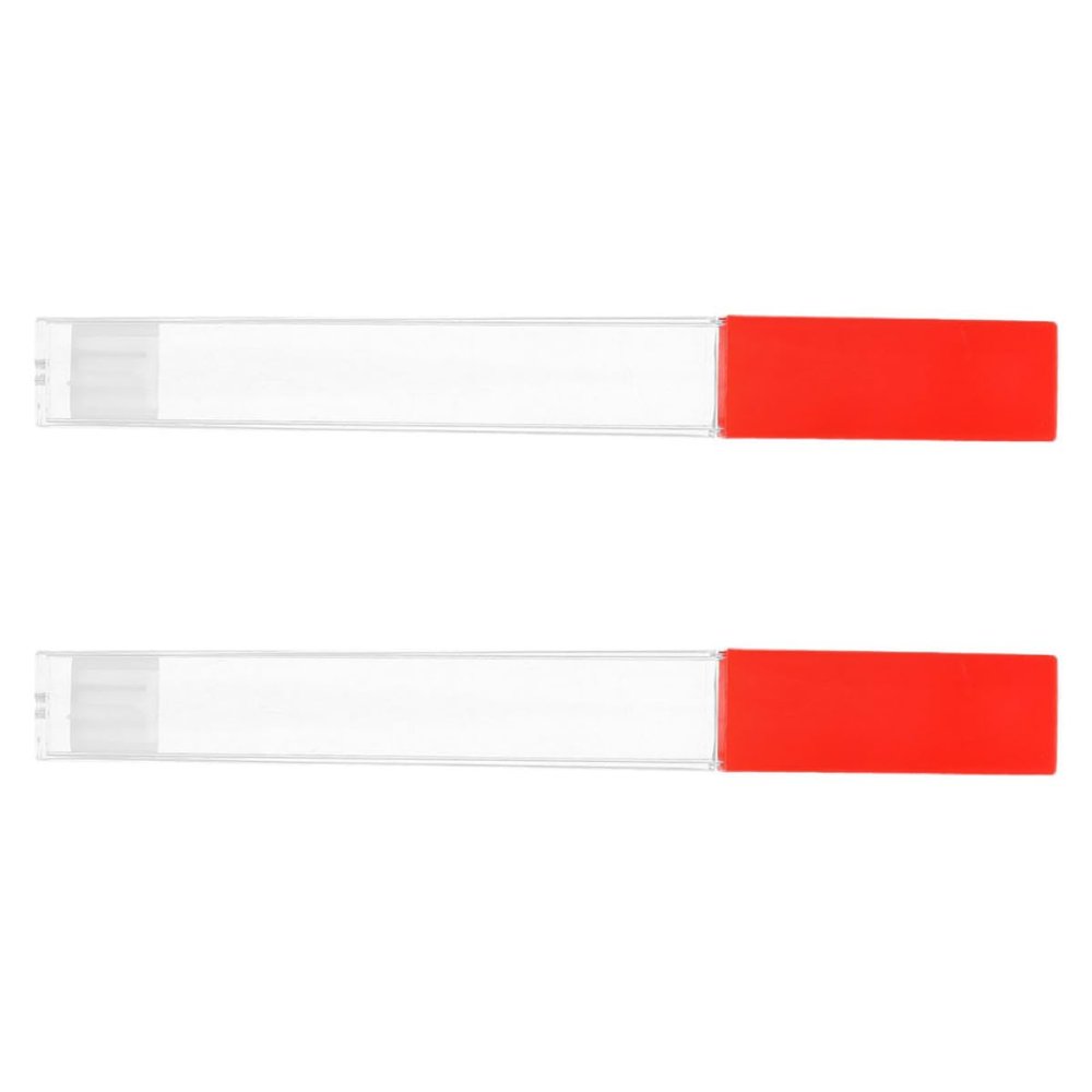 RUNROTOO 2-Pack Plastic Thermometer Case with Needle Storage, Portable for Home and Clinics