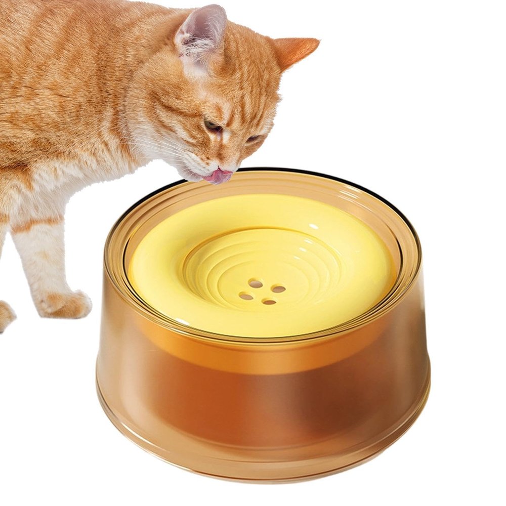 Dog Water Bowl, 1200 ml with Floating Food Dispenser