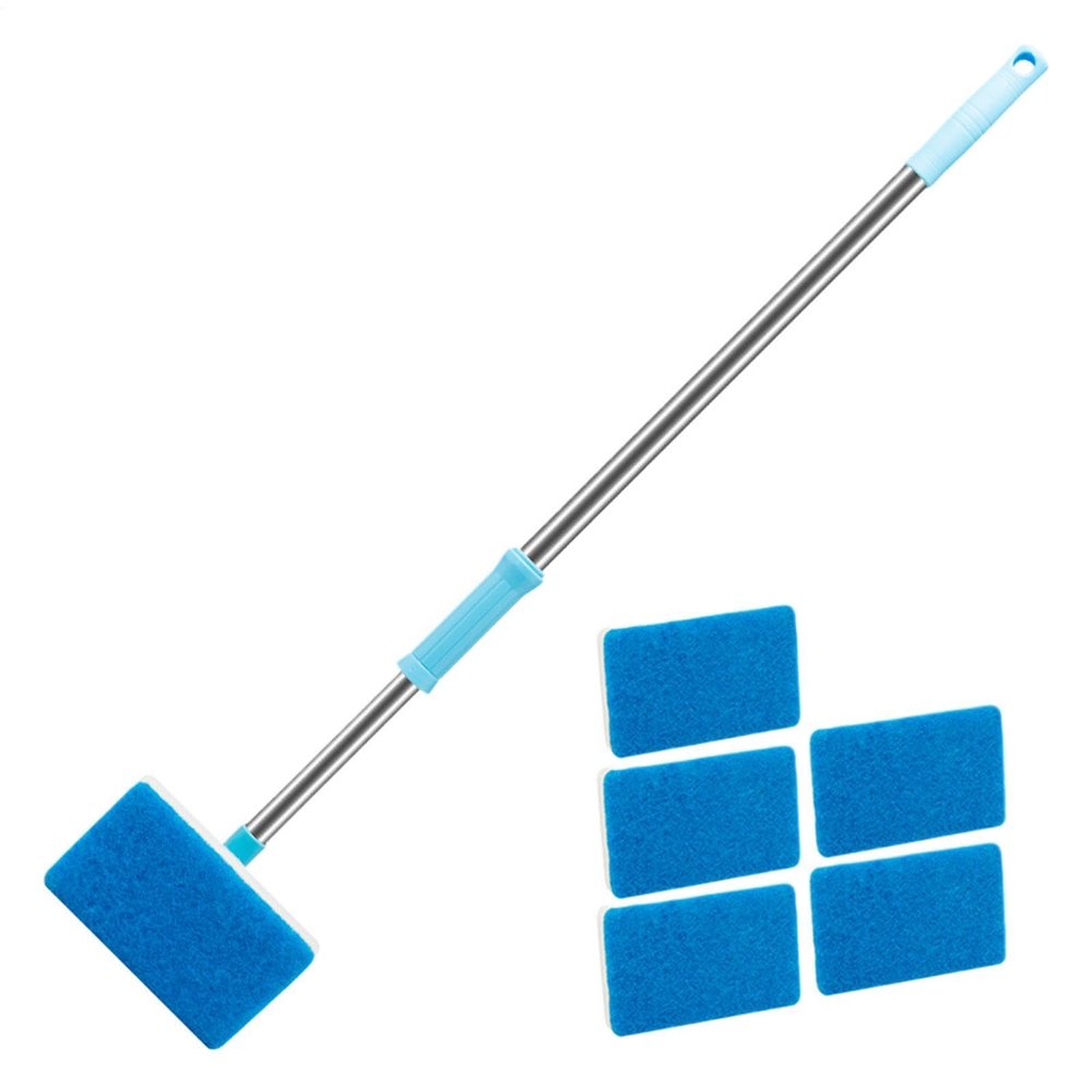 Generic Aquarium Cleaning Sponge with Adjustable-Length Scraper