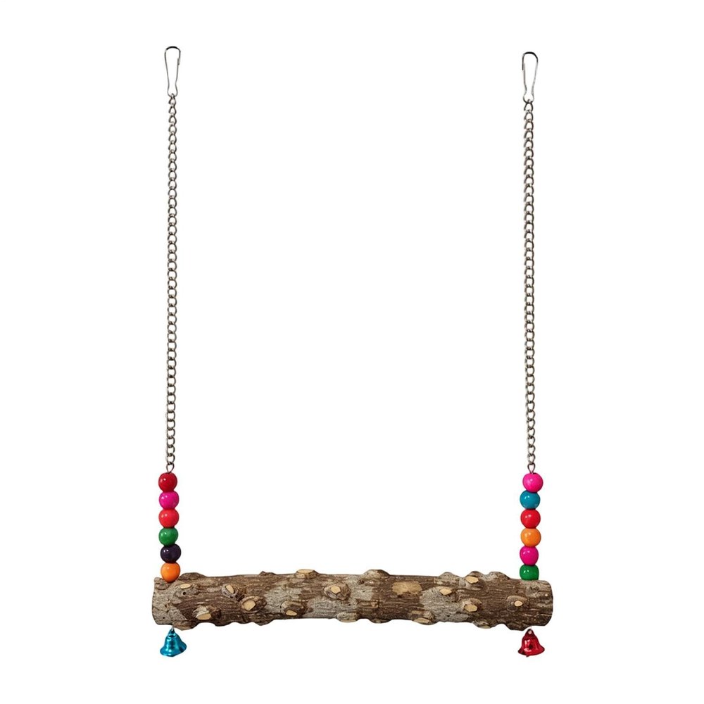 Chicken Toy for Coop, Non-Slip Wooden Bar