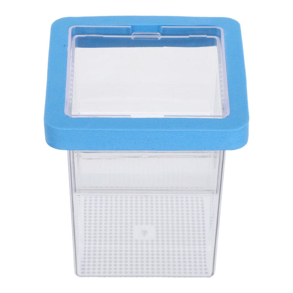HOMSFOU Transparent Acrylic Floating Fish Breeding Box with Suction Cups