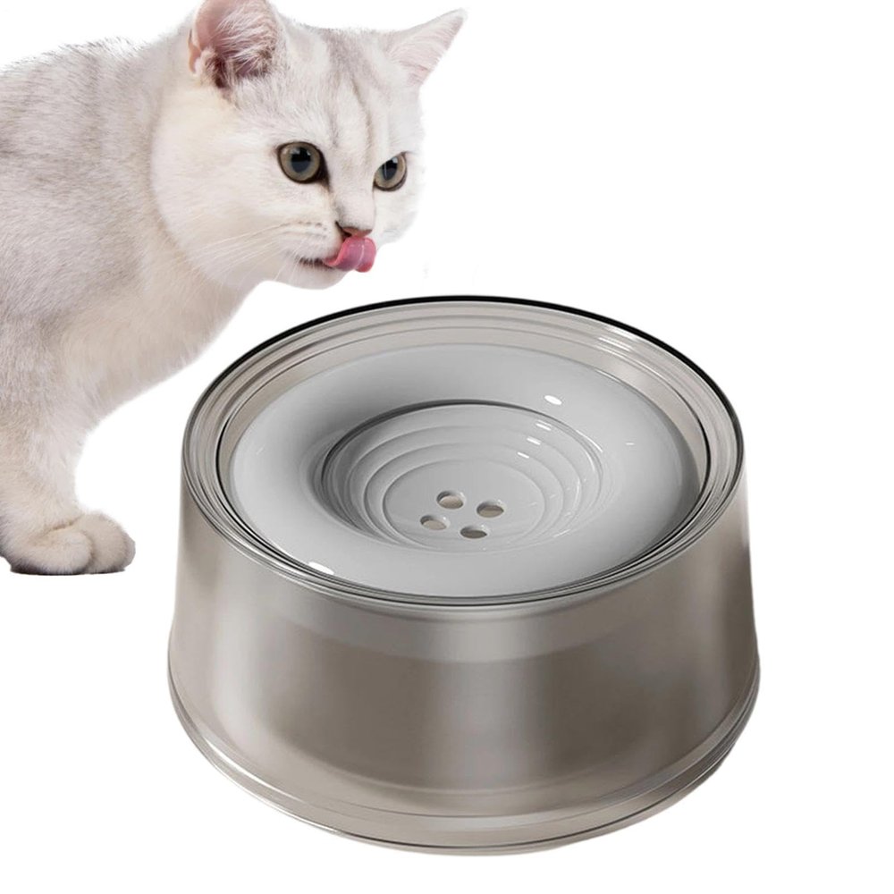 Dog Water Bowl, 1200 ml, Anti-Splash, Floating Disc