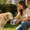 Dog Water Bowl, 1200 ml, Anti-Splash, Floating Disc view 3