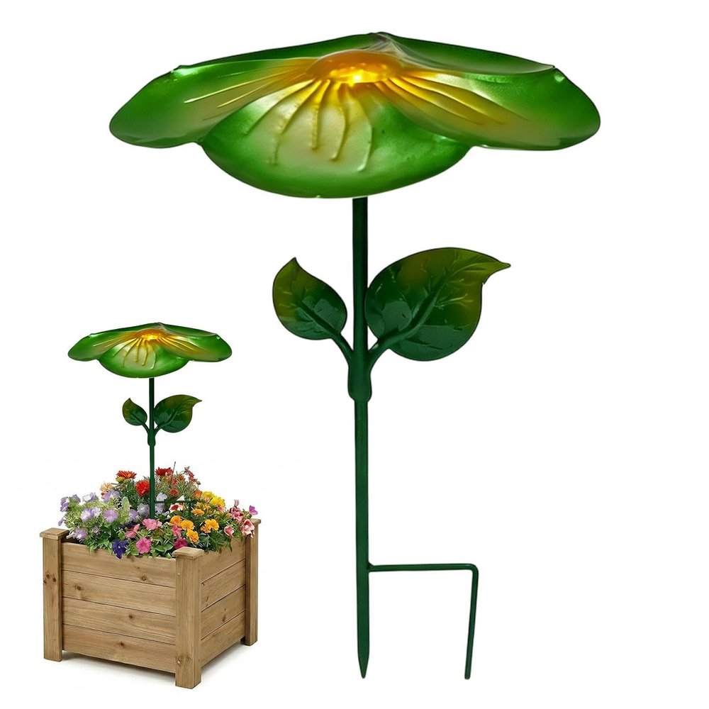 Metal Flower Plant Shade Stake for Succulents