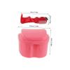 WRITWAA 2-Piece Portable Denture Cleaning and Storage Set with Intensive Cleaning System and Dual-Chamber Plastic Case for Travel view 2