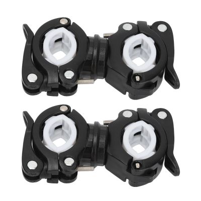 Vikye Adjustable 360° Rotating Cane Holder for Wheelchairs and Mobility Scooters, Black and White