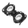 Vikye Adjustable 360° Rotating Cane Holder for Wheelchairs and Mobility Scooters, Black and White view 4
