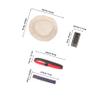 Zerodeko Sourdough Starter Accessory Set with 2 Thermometer Strips, 2 Date Bands and 2 Cloth Covers view 2