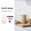 Zerodeko Sourdough Starter Accessory Set with 2 Thermometer Strips, 2 Date Bands and 2 Cloth Covers view 3