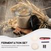 Zerodeko Sourdough Starter Accessory Set with 2 Thermometer Strips, 2 Date Bands and 2 Cloth Covers view 4