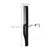HOMOCONO Portable Folding Comb for Men with Oval Acrylic Mirror and Keychain view 2