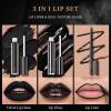 Daozhogo 3-Piece Black Matte Liquid Lipstick Set view 2