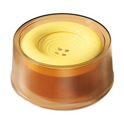 1200 mL Dog Water Bowl with Floating Disc for Cats and Pets