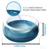2-in-1 Cat and Dog Bowl, Wobble Interactive Pet Bowl, Blue view 1