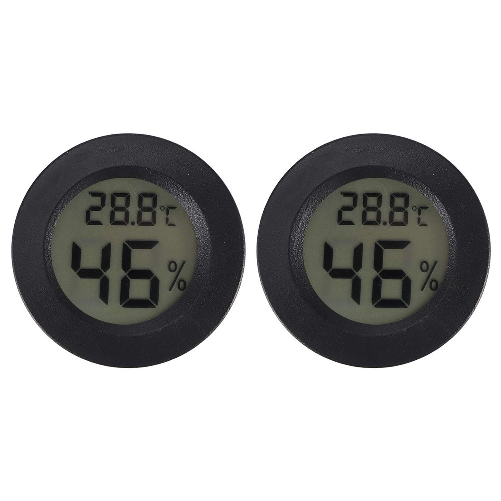 Qcwwy Round Digital Hygrometer-Thermometer