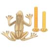 CHICAMPERA Brass Frog-Shaped Cabinet and Drawer Handle, Easy Installation, Decorative Furniture Hardware for Kids' Rooms view 1