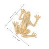 CHICAMPERA Brass Frog-Shaped Cabinet and Drawer Handle, Easy Installation, Decorative Furniture Hardware for Kids' Rooms view 2