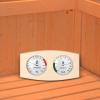 Sauna Thermometer and Hygrometer with Glass Cover view 2