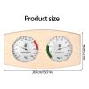Sauna Thermometer and Hygrometer with Glass Cover view 4