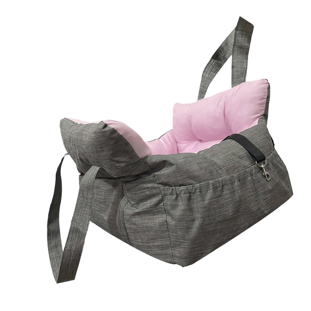 Oxxggkao Practical Dog Travel Bed for Cars and Home with Secure Seat Belt Attachment and Memory Foam
