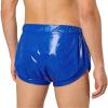 Mufeng Unisex PVC Wetlook Adult Incontinence Brief, Royal Blue, Size S view 2