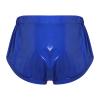Mufeng Unisex PVC Wetlook Adult Incontinence Brief, Royal Blue, Size S view 3