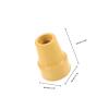 SECFOU Replacement Tips for Walking Sticks and Crutches, 4-Pack, Yellow Non-Slip Rubber view 2