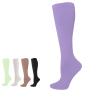Kuisoe Mevery Compression Socks for Women, Mevery Classic Compression Socks for Women and Men, Thick-Calf Design with Non-Slip Cuff (Purple, 3 Pairs, M) view 1
