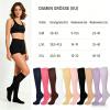 Kuisoe Mevery Compression Socks for Women, Mevery Classic Compression Socks for Women and Men, Thick-Calf Design with Non-Slip Cuff (Purple, 3 Pairs, M) view 4